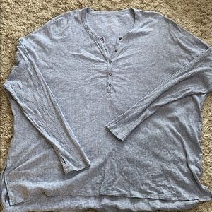 Aerie Gray Henley